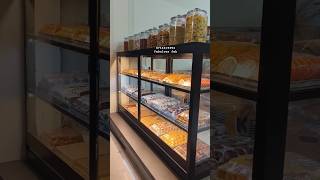 Bakery shop counter aluminium fabrication work fabrication fabulous interior shopinterior [upl. by Nelleus]