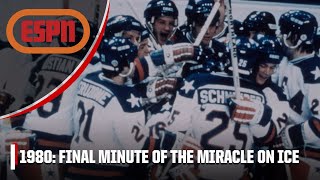 FINAL MINUTE of the Miracle on Ice ⛸️  Iconic Moments [upl. by Ayarahs]