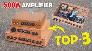 TOP3 Best 500W amplifier making at home  How to make 200W Amplifier with Volume Bass amp Treble🔥 [upl. by Naaitsirhc]