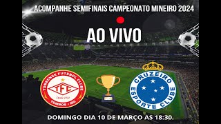 TOMBENSE X CRUZEIRO ao vivo com imagem Semifinais Campeonato Mineiro 2024 [upl. by Yelrak]