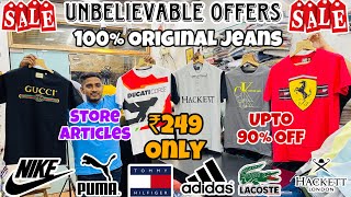 Unbelievable Offers 😱  ₹249 Only  PoloneckShirtsOriginal Jeans  Branded Clothes in Mumbai [upl. by Silenay864]