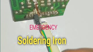 How tomake soldering iron with 7805 transistor  kasa 7805 transistor sa soldering iron bani [upl. by Llibyc]