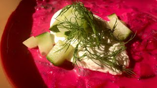 Chlodnik Polish Cold Beet Soup Recipe from Chef Victoria Love [upl. by Bethesde]