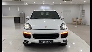 Porsche Cayenne Diesel E2II TIP E6 2015 White Rear Entertainment SNQ137J [upl. by Narual]