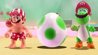 Super Mario Odyssey  All Yoshi Challenges Unlock location amp Gameplay [upl. by Airbma]