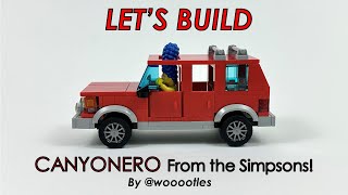 Lets Build LEGO Canyonero  From the Simpsons [upl. by Sardella412]