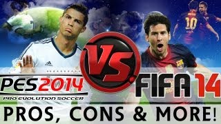 TTB FIFA 14 Vs PES 2014  Gameplay Comparison amp More  Which Game is for You [upl. by Tihor]