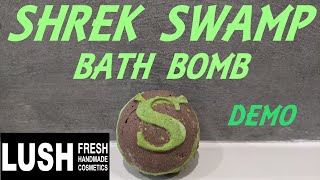 LUSH SHREK SWAMP BATH BOMB DEMO [upl. by Lyrac]