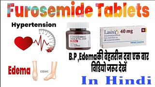 Furosemide tablet ip uses dose side effectscontraindication etc in hini [upl. by Edgerton988]