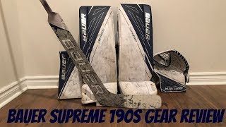 Bauer Supreme 190s goalie gear review [upl. by Airrej]