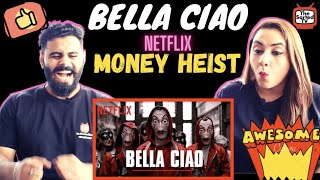 Bella Ciao Full Song  La Casa De Papel  Money Heist  Netflix India  Delhi Couple Reactions [upl. by Ahsiuqat551]