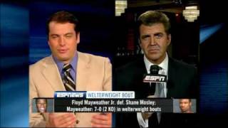 Mayweather vs Mosley  Brian Kenny breaks down Floyds win [upl. by Forrer]