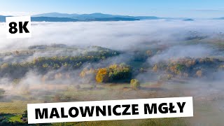 Malownicze mgły w górach 8K [upl. by Mima]