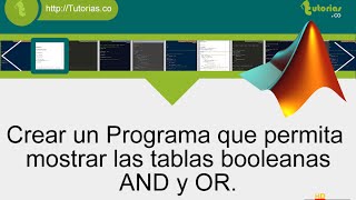 ciclo for – matLab tablas booleanas AND – OR [upl. by Abramo]