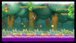 New Super Mario Bros Wii  Star Coin Location Guide  World 54  WikiGameGuides [upl. by Edeline]