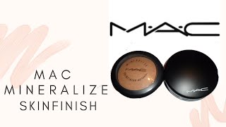 MAC Mineralize Skinfinish Natural Dark Tan Review [upl. by Icat414]