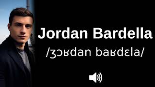 🇫🇷 How to pronounce Jordan Bardella [upl. by Connie]