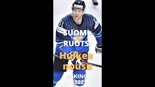 Suomi  Ruotsi Jääkiekko Beijing 2022 ICE HOCKEY Sweden  Finland Finland rose from 03 to 43 [upl. by Nelluc]