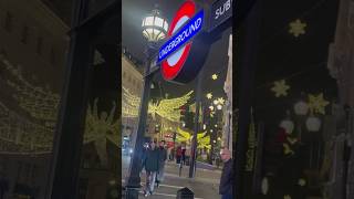 Piccadilly Circuslondon londonview piccadillycircusundergroundchristmas2024 [upl. by Eboj]