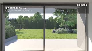 Schueco ASE 60 Automatic Sliding Door System  Set new standards with its puristic design [upl. by Gies]