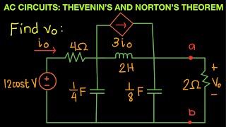 AC Circuit Episode 28 Thevenin’s and Norton’s Theorem Part 4 [upl. by Hyrup]