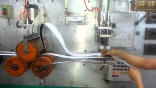 VELCRO TAPE BACK ADHESIVE COATING MACHINE FOR HOOK OR LOOP [upl. by Yelhs]