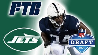 Scouting New York Jets 1st Round Pick Penn State OT Olu Fashanu  2024 NFL Draft [upl. by Mcnutt634]