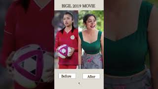 Bigil 2019 Movie Cast Then amp Now shorts bollywood [upl. by Nihcas323]