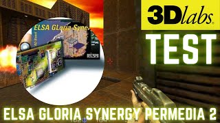 ELSA Gloria Synergy  3DLabs Permedia 2 PCI  Test [upl. by Letch]