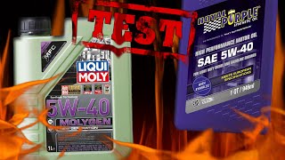 Liqui Moly Molygen 5W40 kontra Royal Purple 5W40 Clean Test 400°C [upl. by Kin]