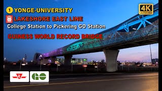 TTC amp GO Transit POV Walk College Station to Pickering GO Station Via Union Station【4K】 [upl. by Gherardi]