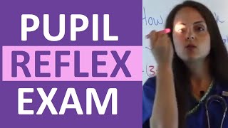 How to Check Pupil Reflexes Response  Consensual and Direct Reaction  Nursing Clinical Skills [upl. by Mahala607]