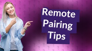 How to pair remote with TV [upl. by Nahgen]