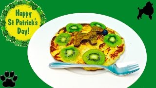 How to make PUPPY PANCAKE KIWIFRUIT HOTCAKE GRIDDLE CAKE DIY Dog Food by Cooking For Dogs [upl. by Pich583]