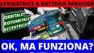 levigatrice a batteria parkside PAEXS 20LiA1 Smerigliatrice eccentrica orbitale rotorbitale [upl. by Akemeuwkuhc]