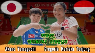 Highlight 🔴 Gregoria Mariska Tunjung INA vs JPN Akane Yamaguchi Badminton Final Womens Singles [upl. by Nylauqcaj376]