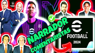 EFOOTBALL 2024 CAMBIAR NARRADORES y COMENTARISTAS ✅ [upl. by Griffith]