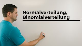 Normalverteilung Binomialverteilung Sigmaumgebung Stochastik anschaulich Mathe by Daniel Jung [upl. by Ruhl438]