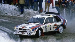 Lancia Delta S4  Rally Montecarlo 1986  with pure engine sounds [upl. by Oz]