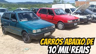 FUI NO FEIRÃO E FILMEI OS CARROS ABAIXO DE 10 MIL REAIS🚙🚀 [upl. by Durman8]