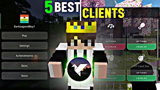 Top 5 Best Client For Minecraft Pe 121  Best Client For mcpe 🔥 [upl. by Mario]