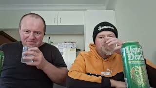 Liquid Deth Severed Lime Flavoured Sparkling Water Review By Robbo 5 Life amp Roger Th Pirate [upl. by Elfie]