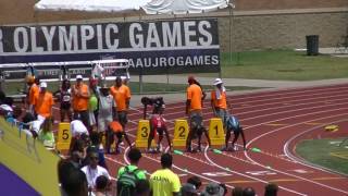 14yr Marcellus Moore 1081s 100m NATIONAL RECORD AAU Junior Olympics 2016 [upl. by Esineg]