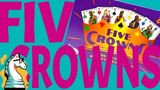 How to Play Five Crowns  progressive rummy with a five suited deck [upl. by Starkey]