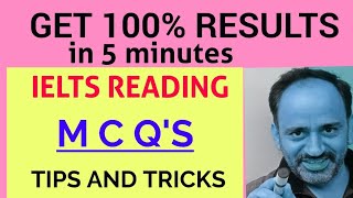 TIPS AND TRICKS FOR MCQ IN IELTS READING [upl. by Parrott]