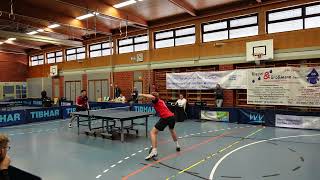 Niclas Reindl vs Makoto Nogami Regionalliga Süd  TTC Kist gegen SV DJK Eggolsheim [upl. by Aiciram]