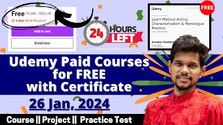 How to get Udemy Courses for FREE in 2024  Udemy Coupon Code 2024  Latest Udemy Coupons [upl. by Mirth]