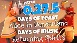 Huge Update 0275  Alice in Wonderland Days of Music Ninny Cape  MORE  Sky CotL nastymold [upl. by Treblih981]