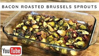 Roasted Brussels Sprouts with Bacon  RecipesTested [upl. by Ainuj581]