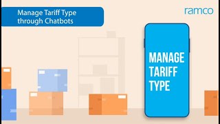 Ramco Logistics  Manage Logistics Tariff with Chatbot [upl. by Joyce]